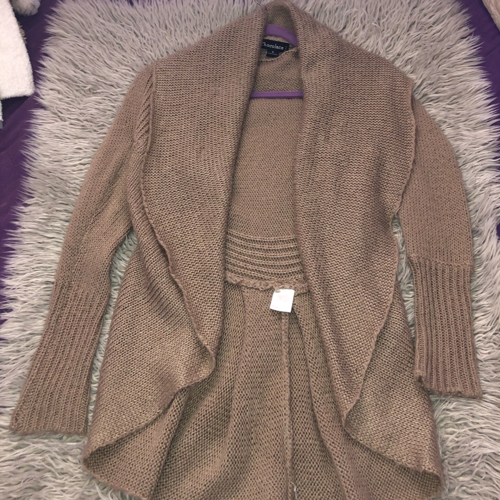 Brown Knitted Cardigan